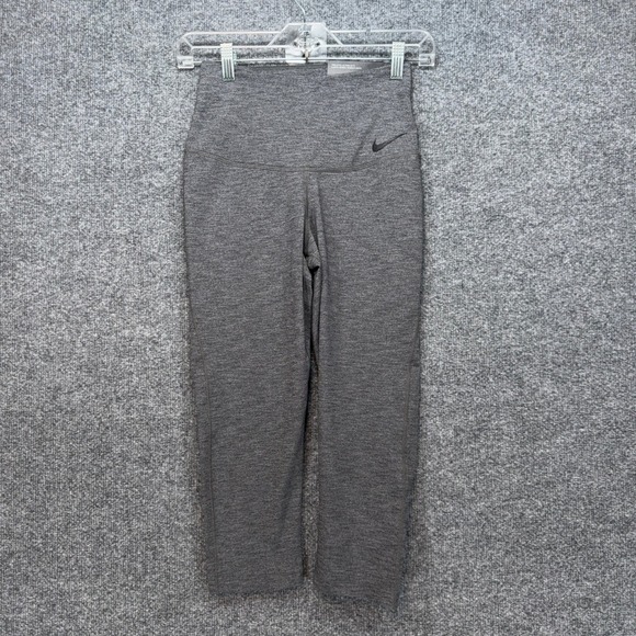 Nike Pants - Nike Leggings Women Small Gray High Rise Legendary Tight Fit Capri Training NEW